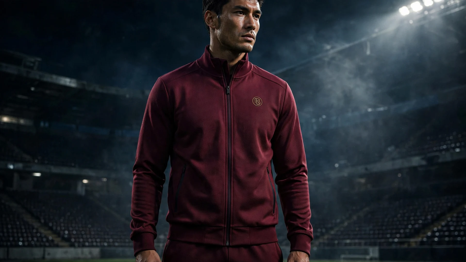 Burgundy custom team tracksuit